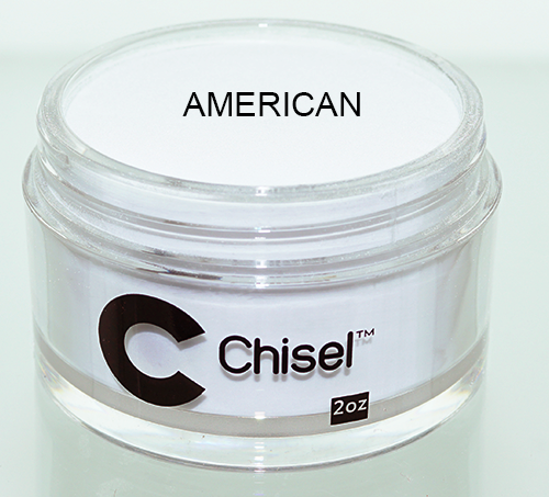 Chisel 2in1 Acrylic & Dipping 2 oz - Pink & White - AMERICAN